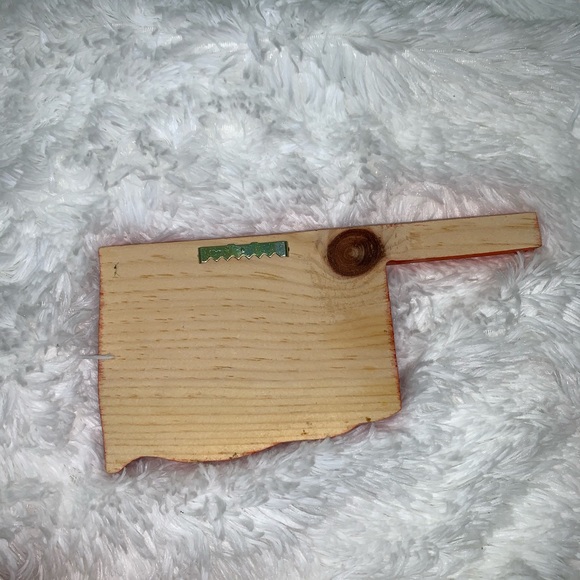 Handmade Oklahoma Thunder Wood Plaque - Picture 2 of 4